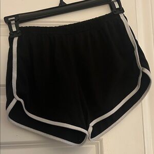 Black Women's Shorts with White Trim